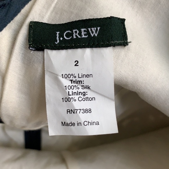 J.Crew V-neck Linen Floral Dress - Picture 3 of 5